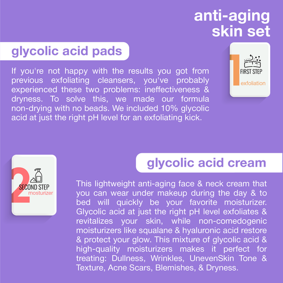 Touch skin care anti aging skin set