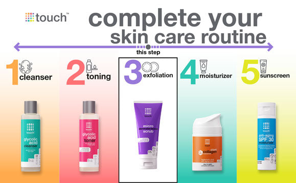 Touch skin care routine