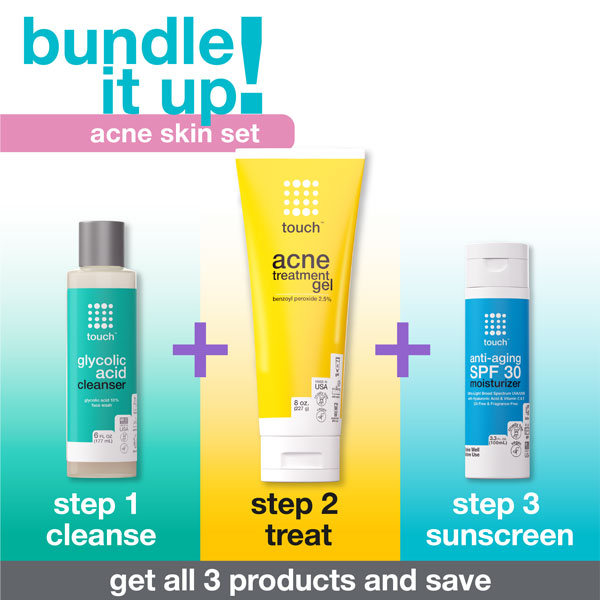 Touch skin care bundle set