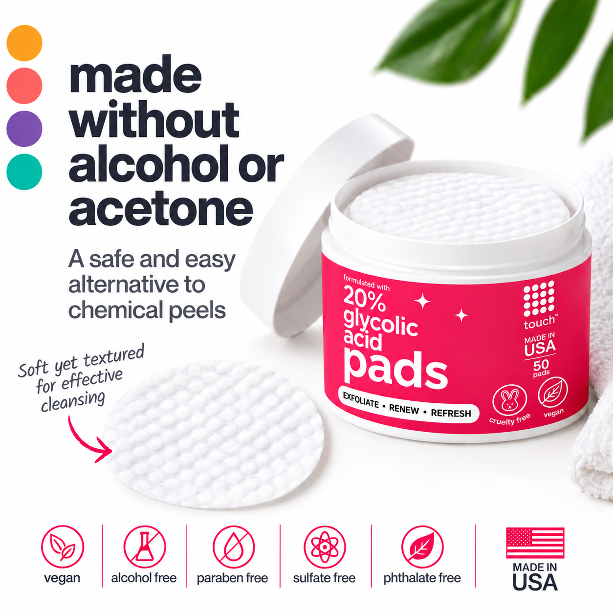 Glycolic Acid Pads