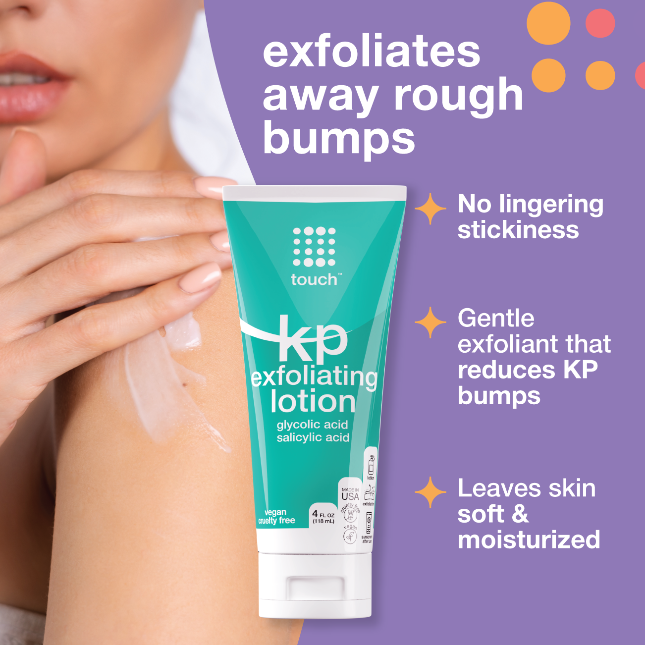 Keratosis Pilaris with 12% Glycolic Acid & 2% Salicylic Acid Exfoliating Lotion - 4oz