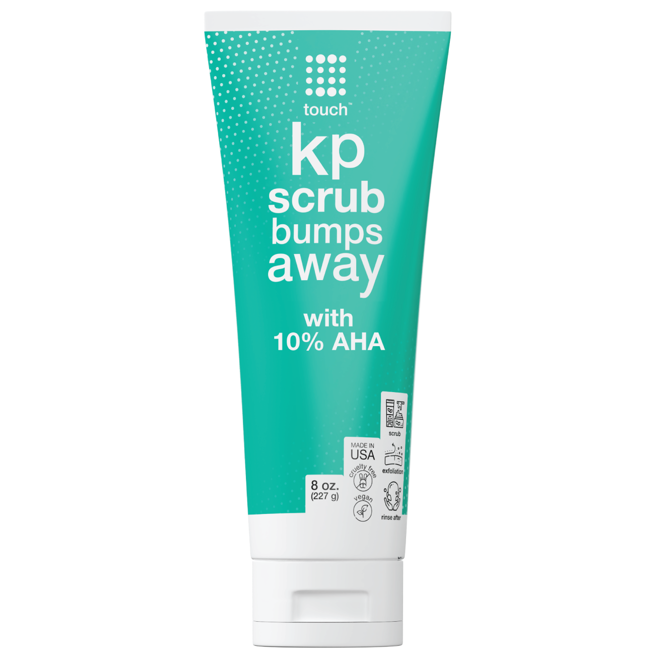 KP Scrub Bumps Away Exfoliating Rough & Bumpy Skin Body Scrub for Keratosis Pilaris with 10% AHA - 8 oz