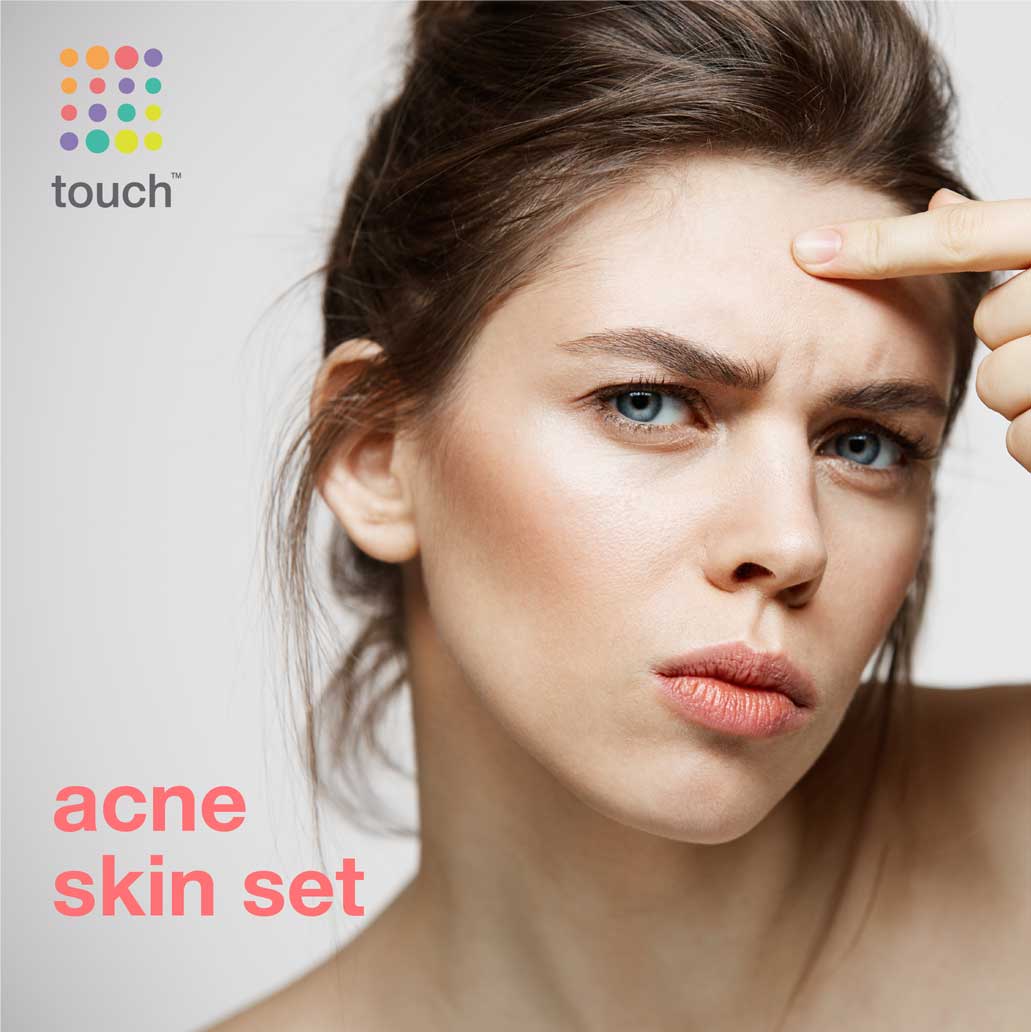 Acne Bundle - Face Wash Cleanser, Acne Treatment Gel, SPF30 Moisturizer