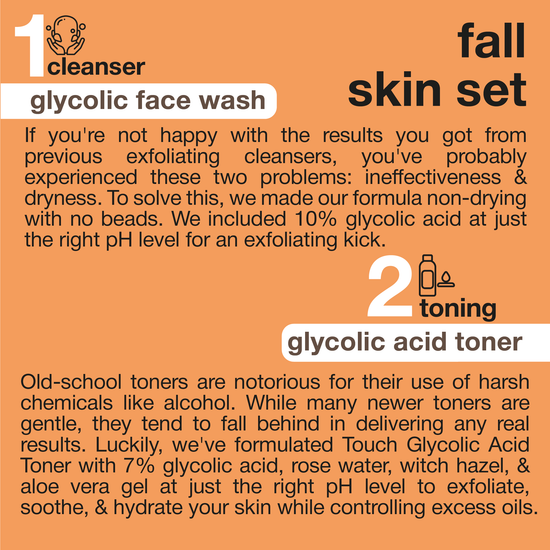 Fall Bundle - Face Wash Cleanser, Toner, Collagen Moisturizer