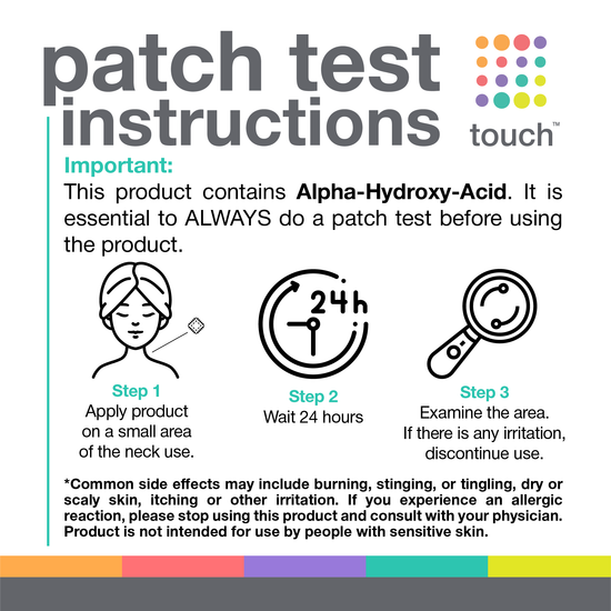 Touch skin care lotion graphic assets